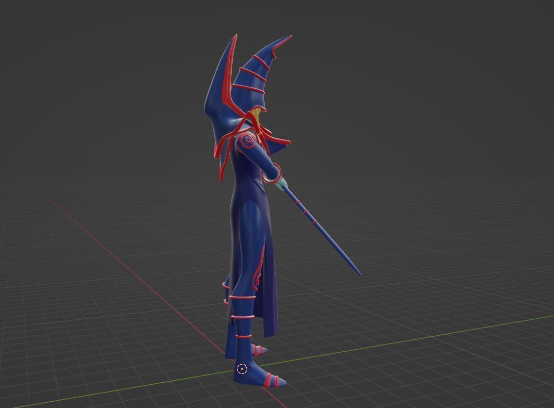 Dark Magician - YuGiOh Duel Monsters 3D model_6