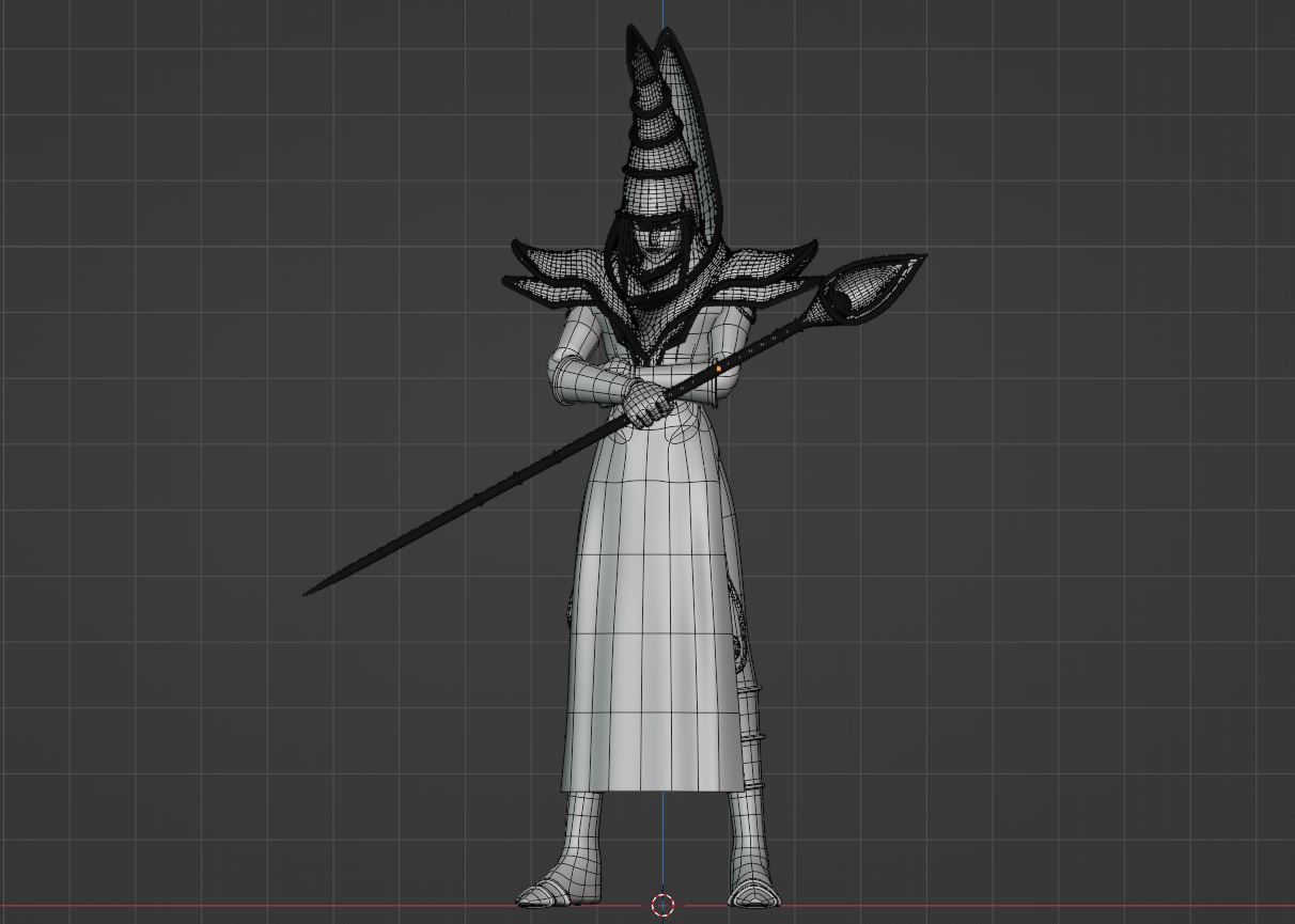 Dark Magician - YuGiOh Duel Monsters 3D model_8