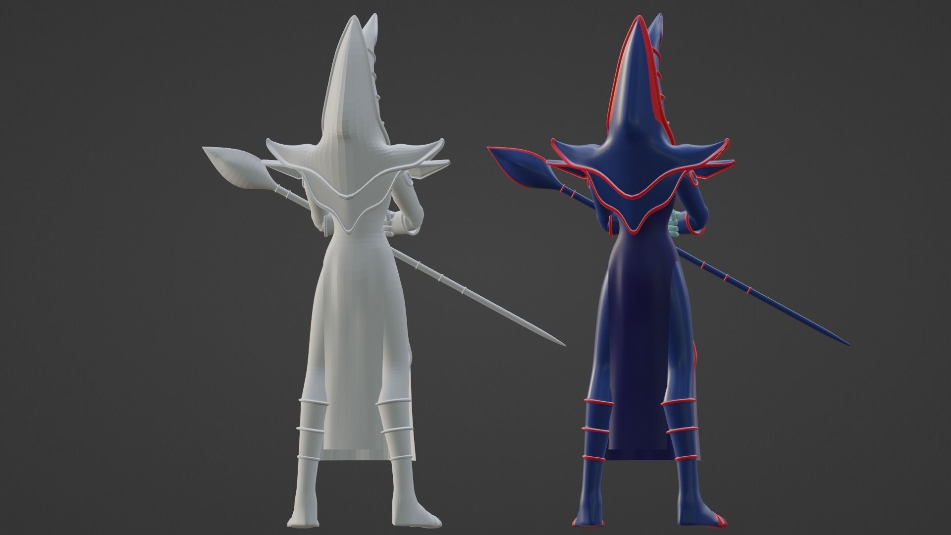 Dark Magician - YuGiOh Duel Monsters 3D model_16