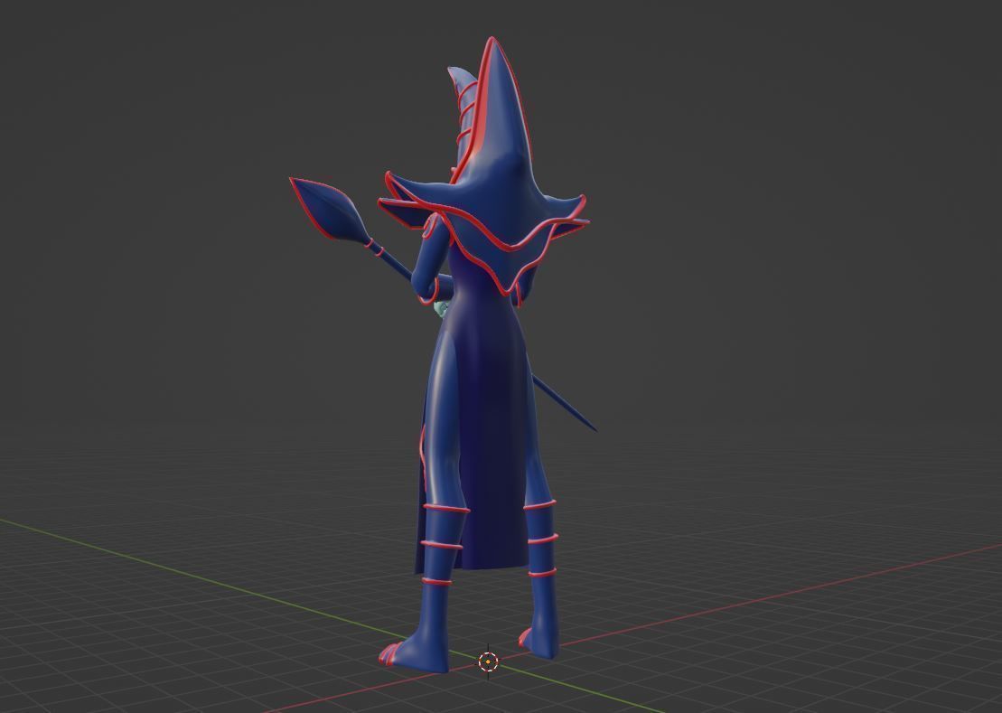 Dark Magician - YuGiOh Duel Monsters 3D model_5