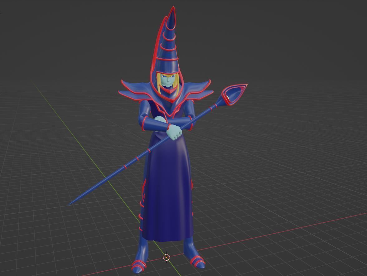 Dark Magician - YuGiOh Duel Monsters 3D model_3