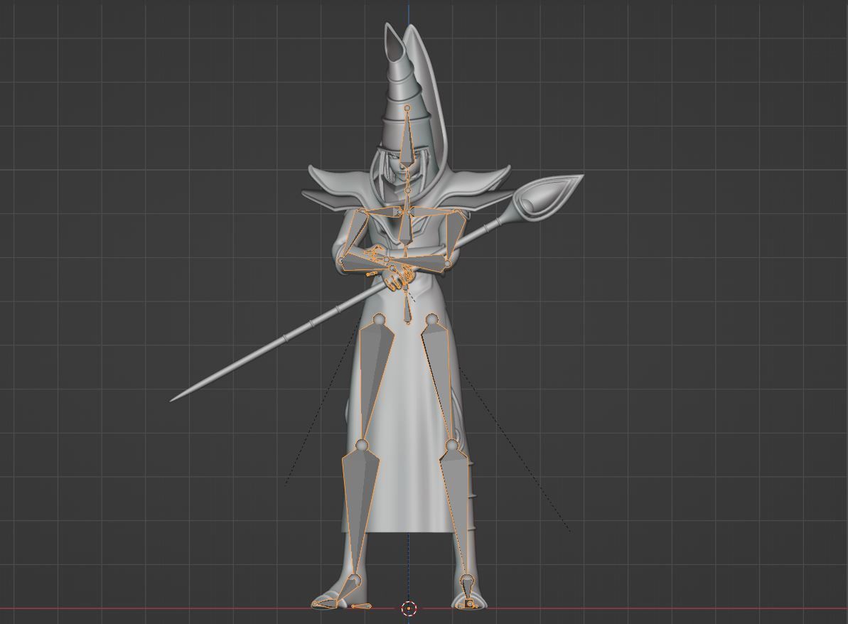 Dark Magician - YuGiOh Duel Monsters 3D model_12