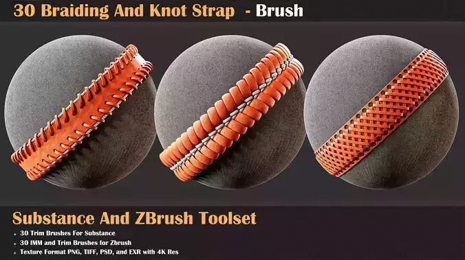 30 Braiding And Knot Strap - Brush  