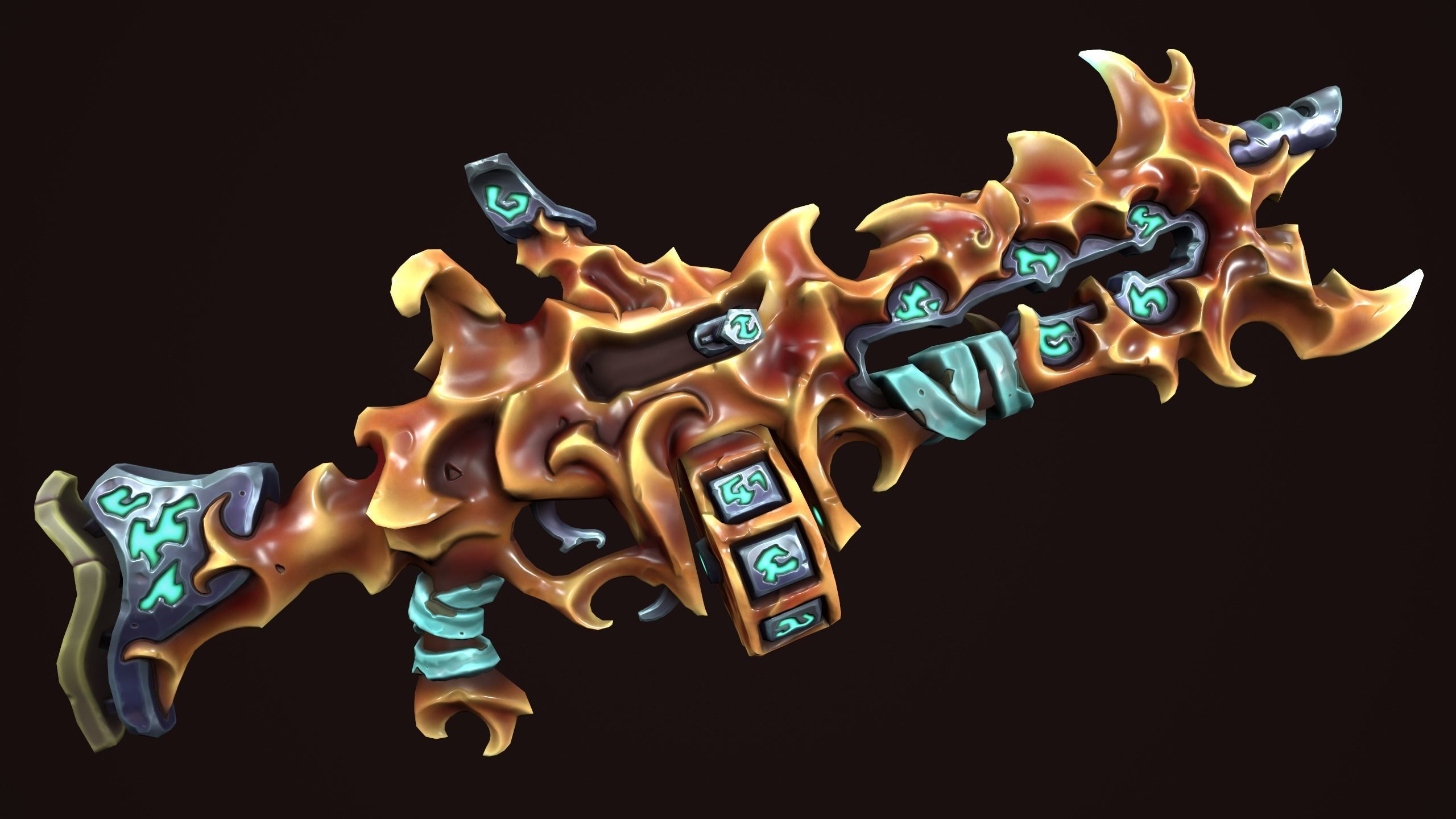 Rune assault rifle 3d print 3D print model_5