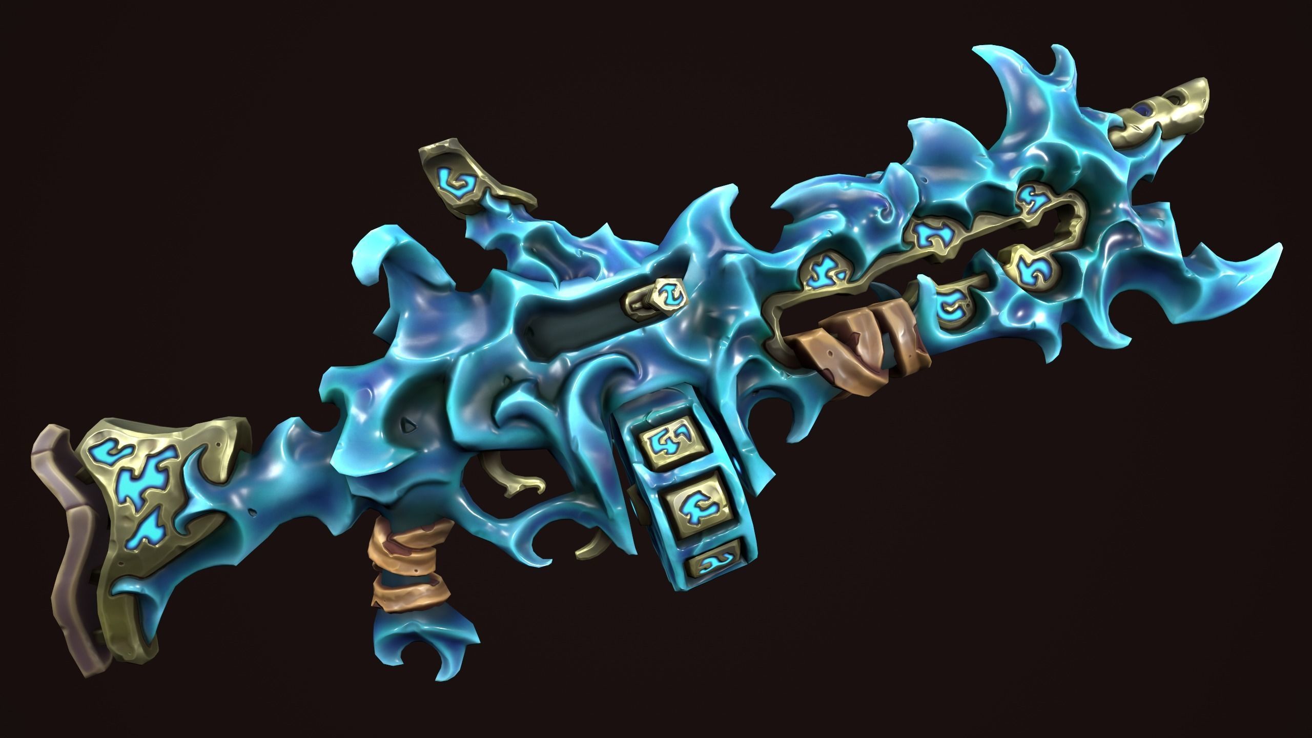 Rune assault rifle 3d print 3D print model_8