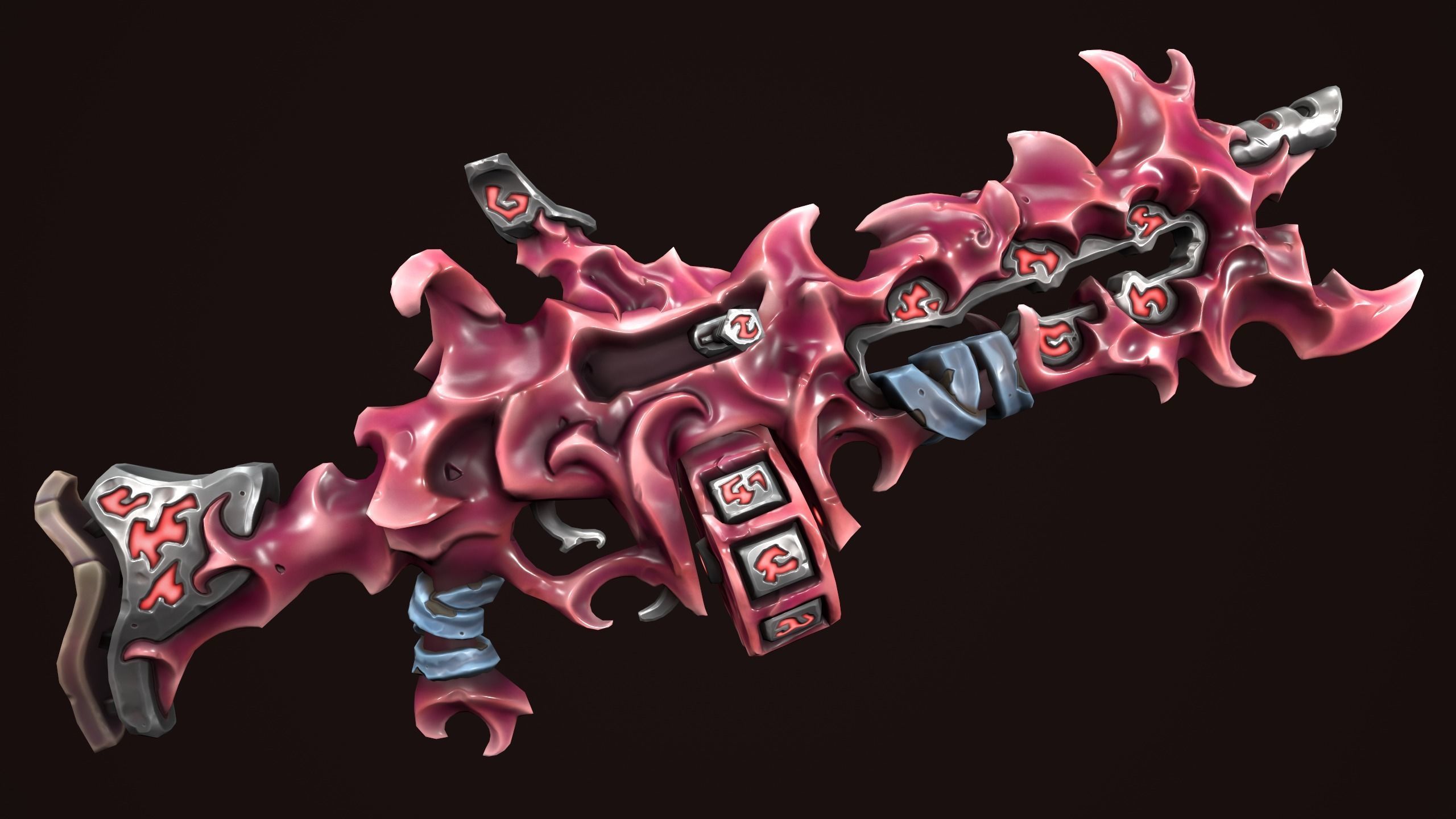 Rune assault rifle 3d print 3D print model_10