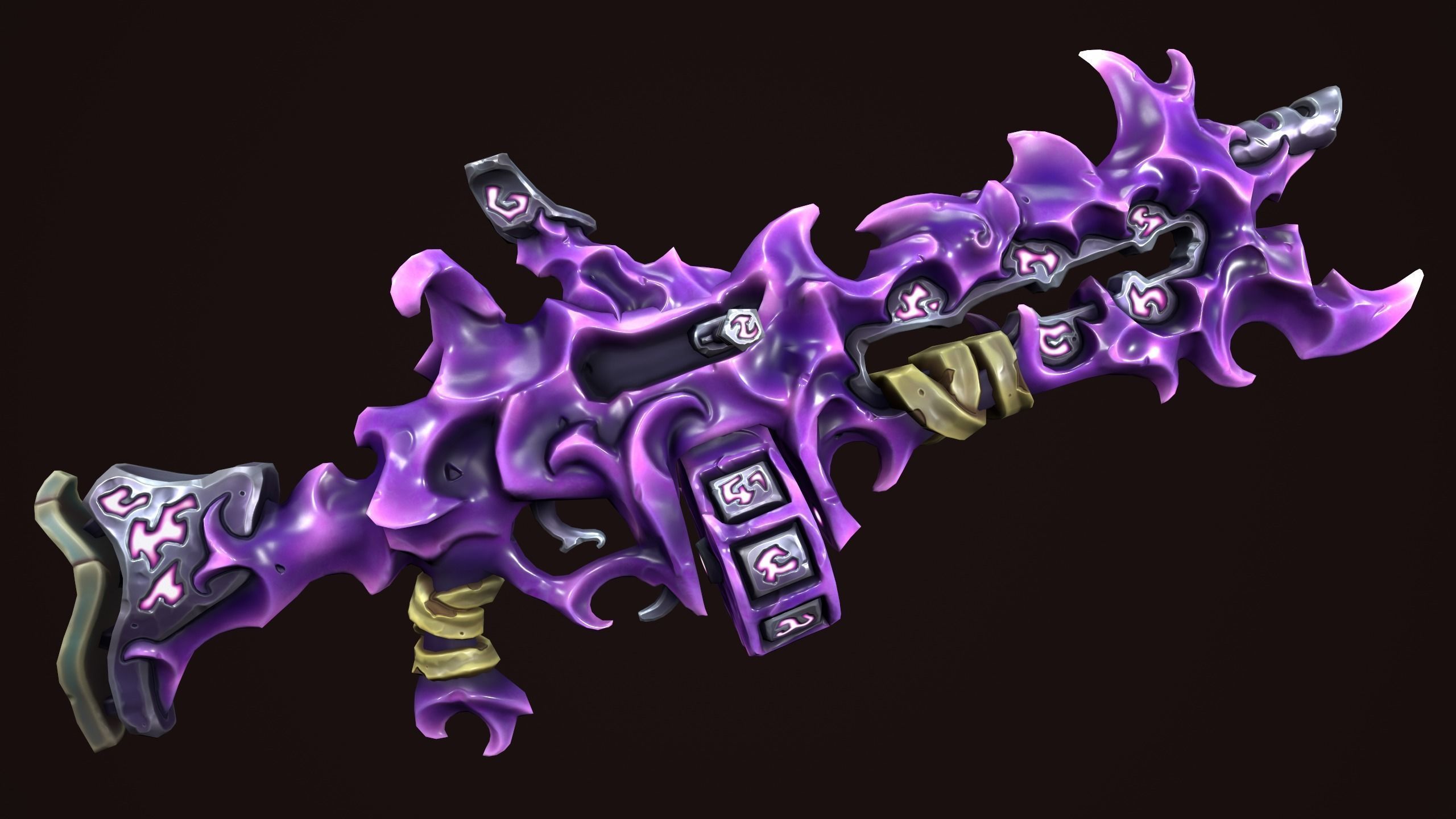 Rune assault rifle 3d print 3D print model_7