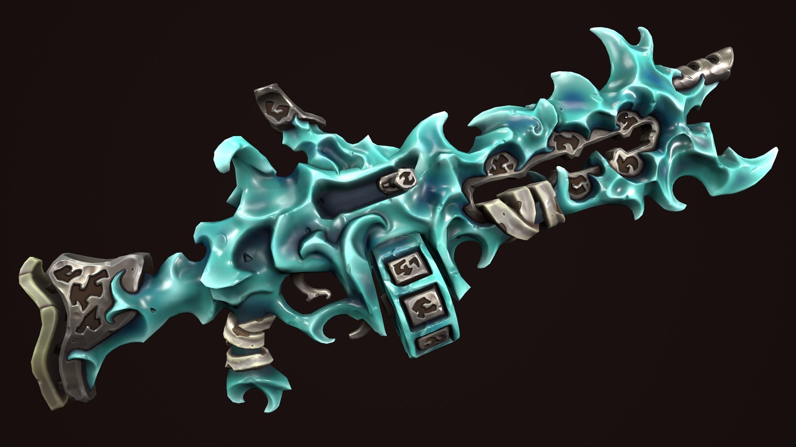 Rune assault rifle 3d print 3D print model_11