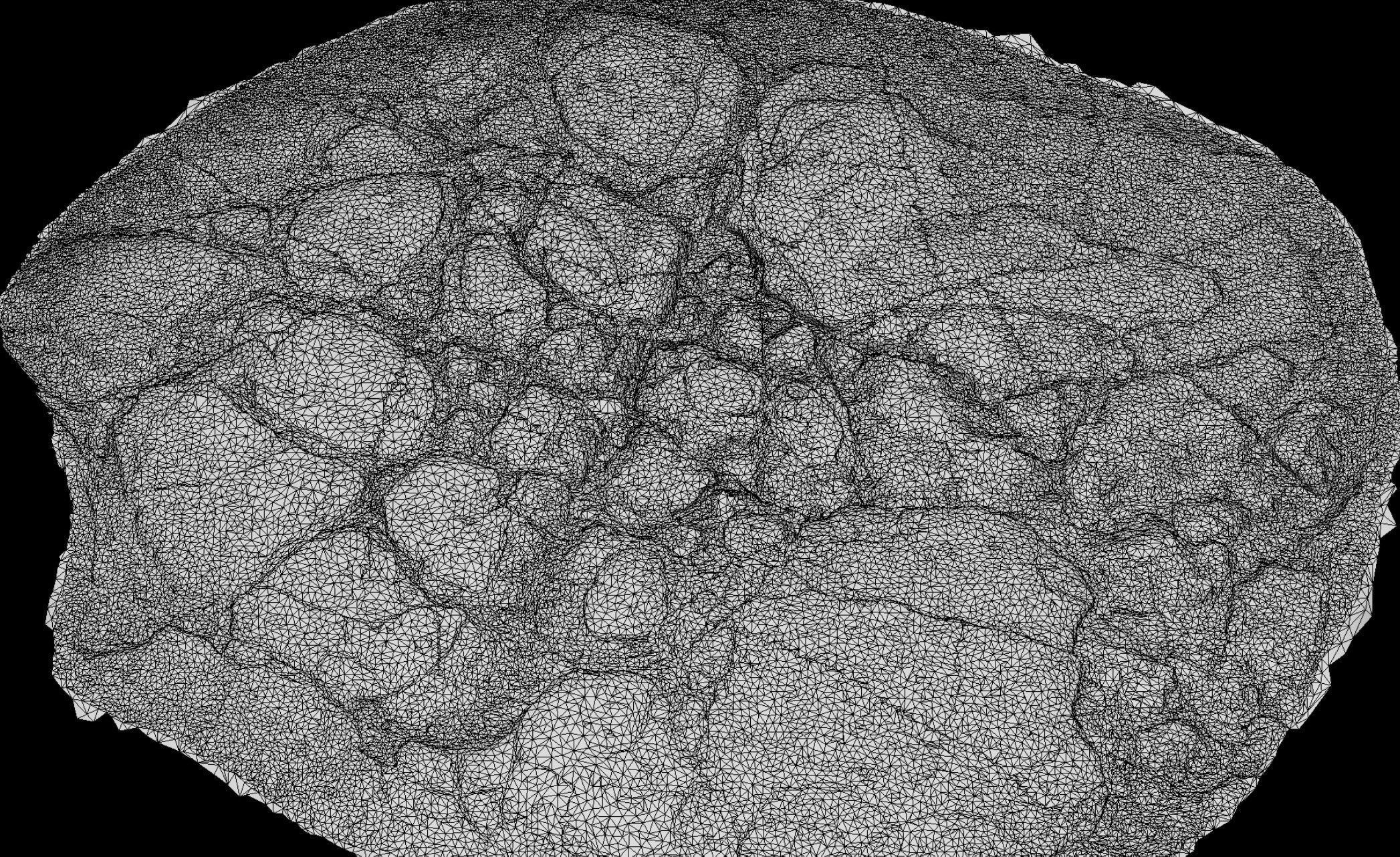 asphalt destroyed road debris part5 photogrammetry  Low-poly 3D model_4