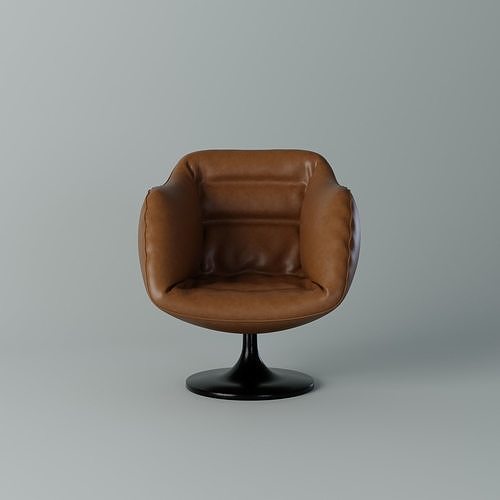 Leather Chair 3D Realistic 3D model