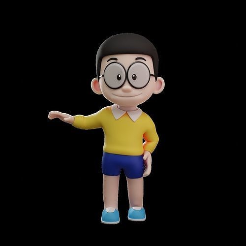 characther nobita 3d Low-poly 3D model