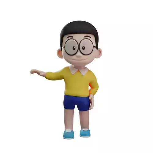 characther nobita 3d