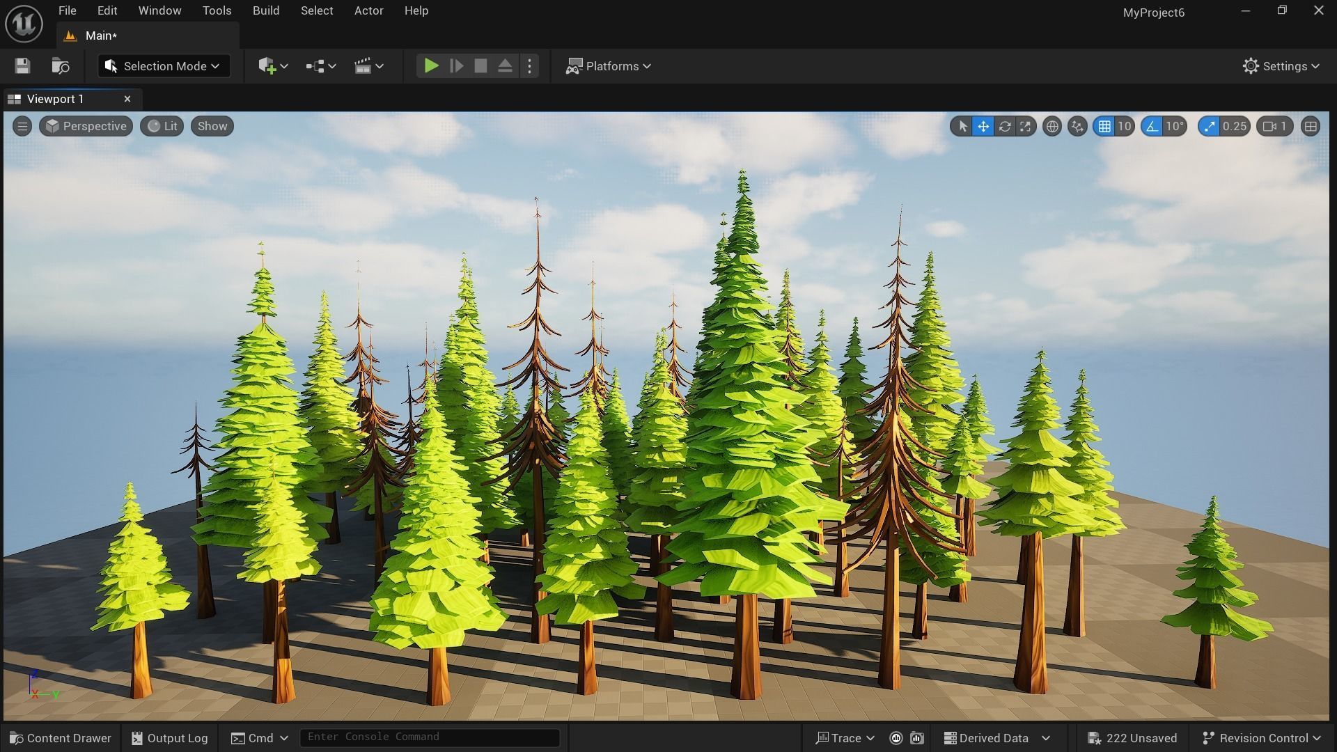 180 Game Ready Low Poly Pine Trees Pack Low-poly 3D model_8