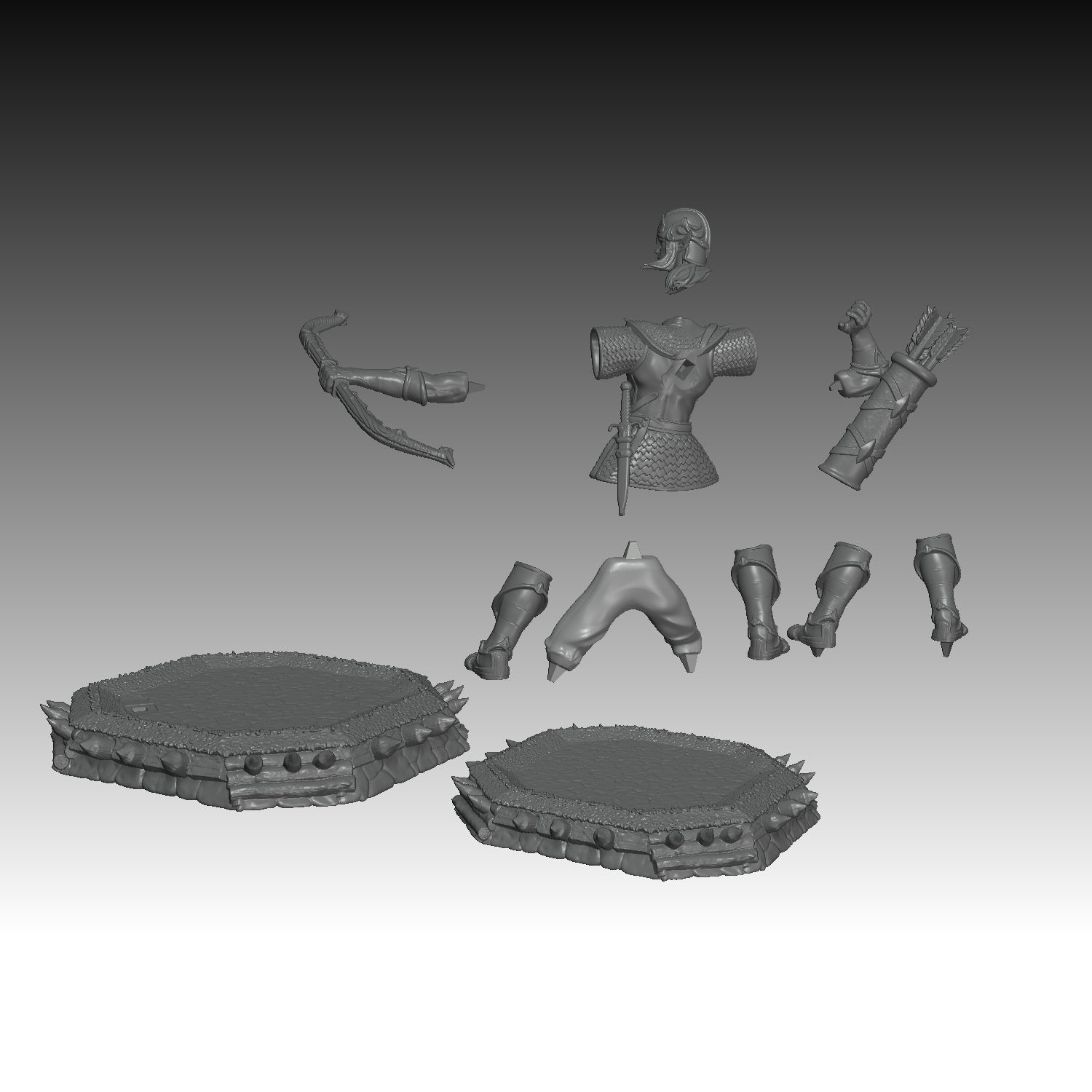 Heroes 3 Grand Elf of Rampart 3D print model_5