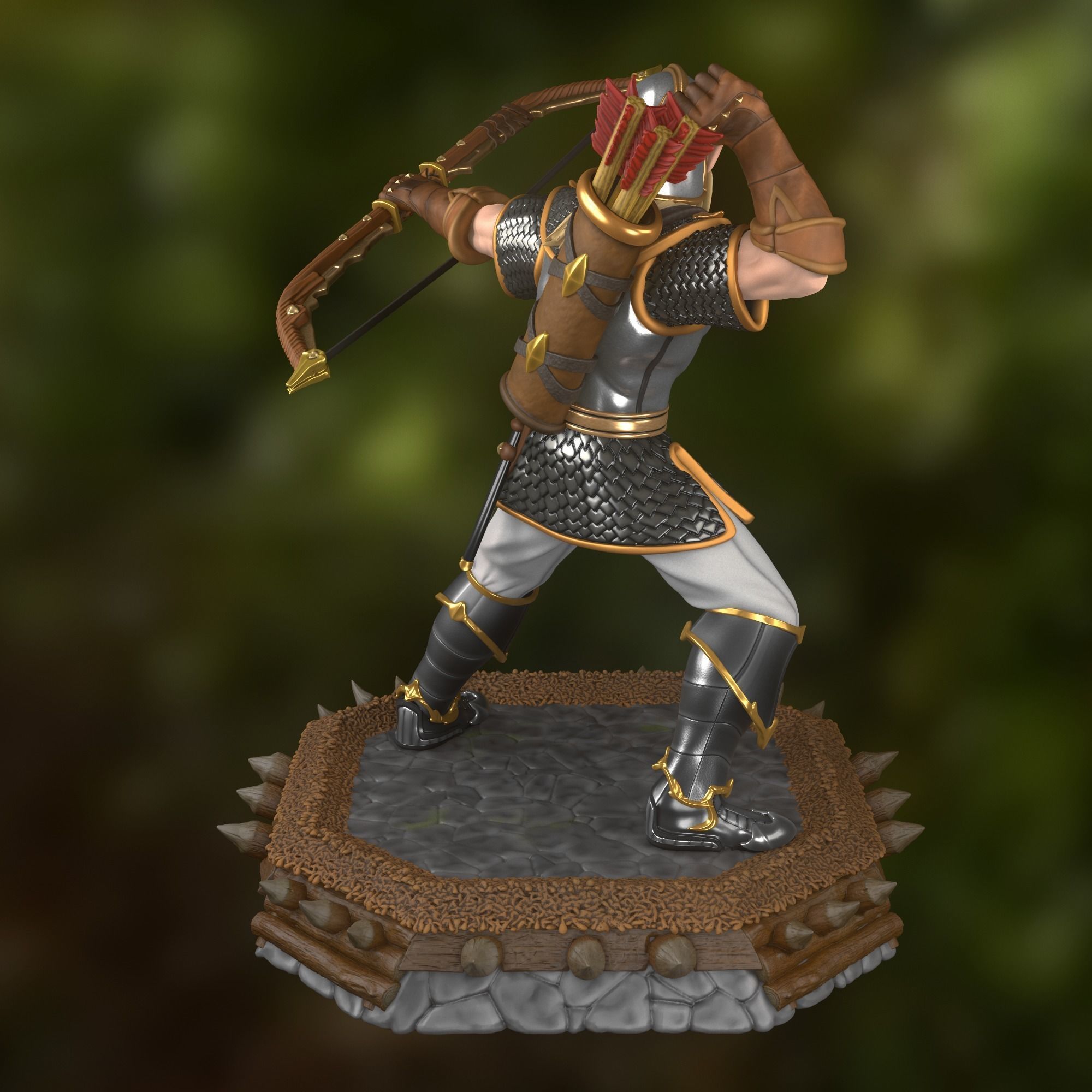 Heroes 3 Grand Elf of Rampart 3D print model_1