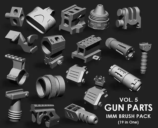 Gun Parts IMM Brush Pack 19 in One Vol 5