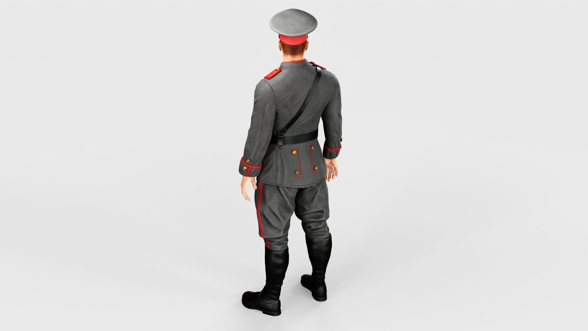 Soldier Low-poly 3D model_39