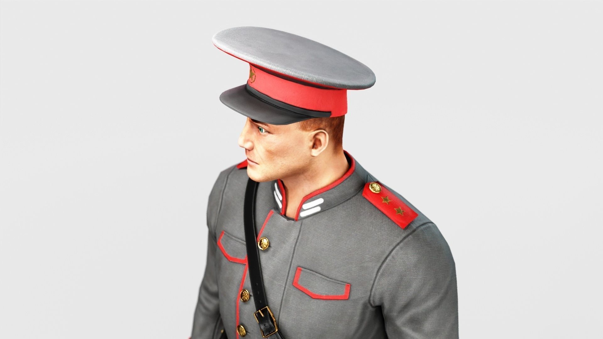 Soldier Low-poly 3D model_51