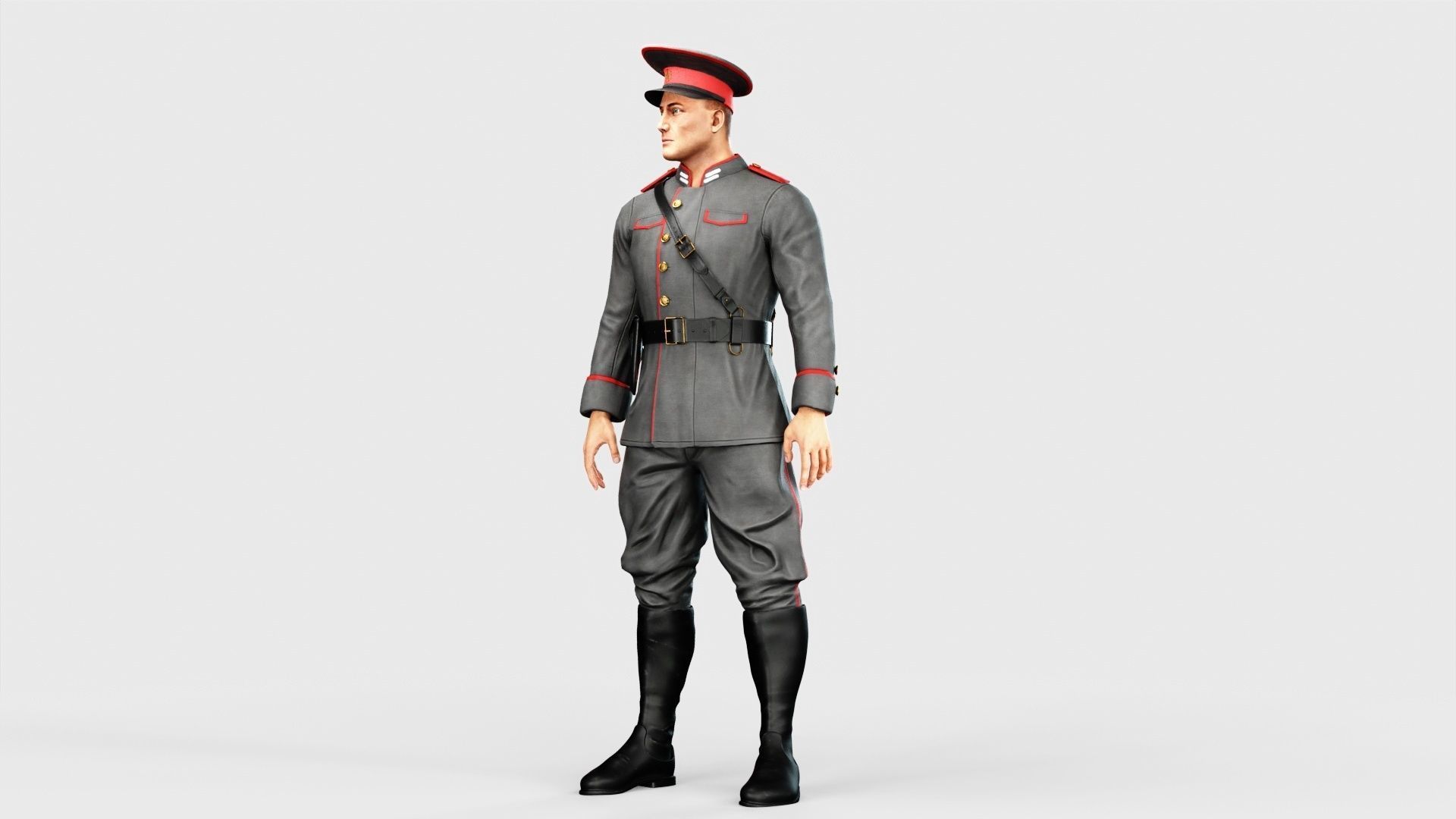 Soldier Low-poly 3D model_26