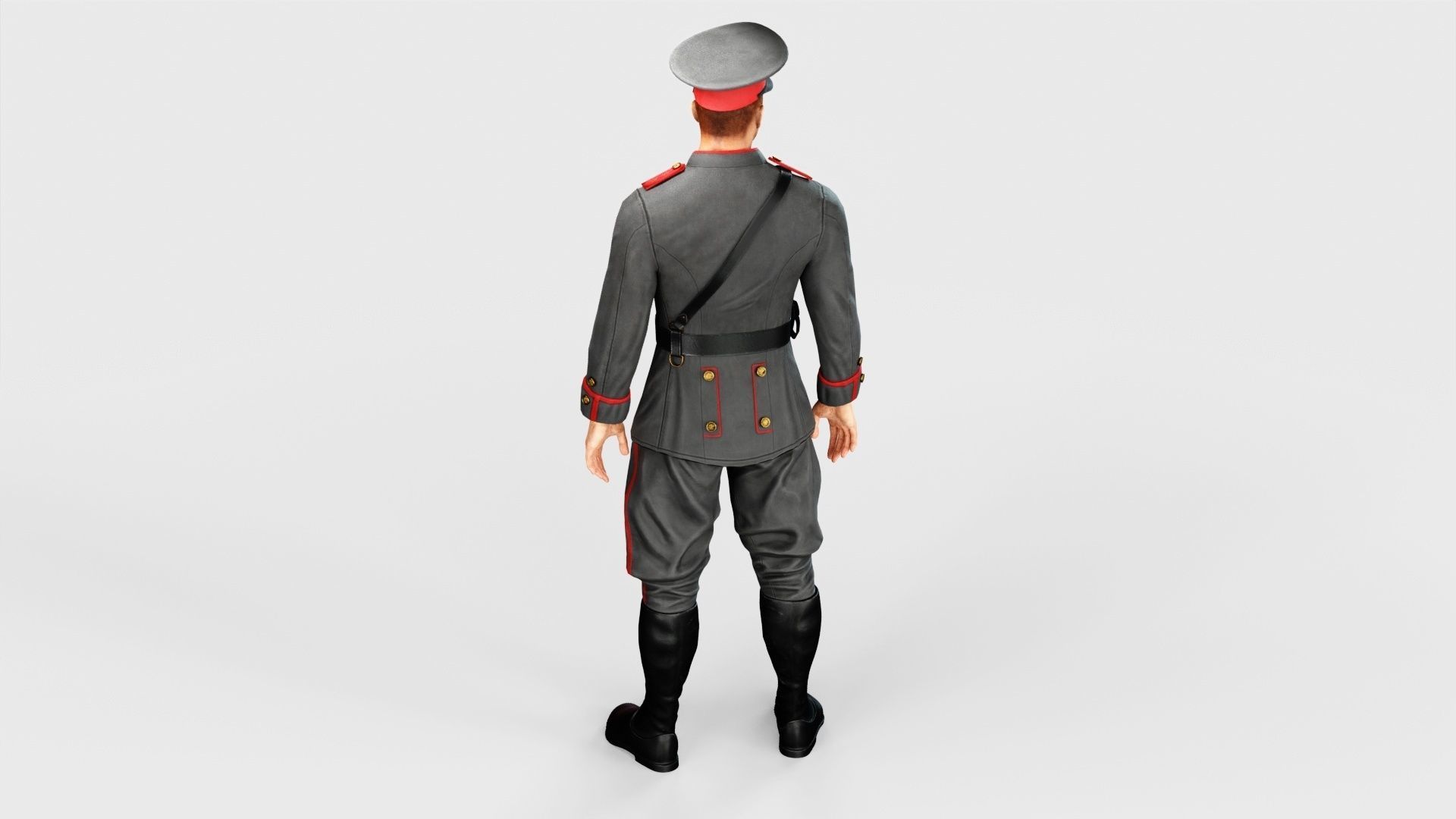 Soldier Low-poly 3D model_38