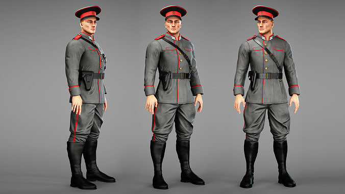 Soldier Low-poly 3D model