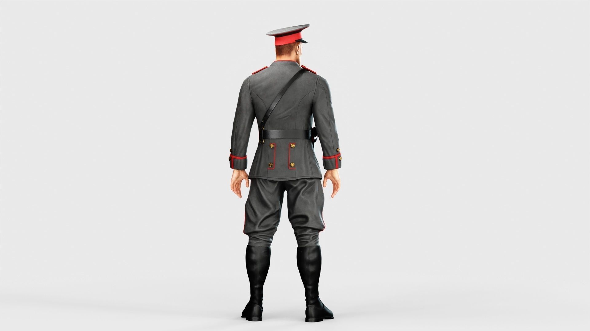 Soldier Low-poly 3D model_18