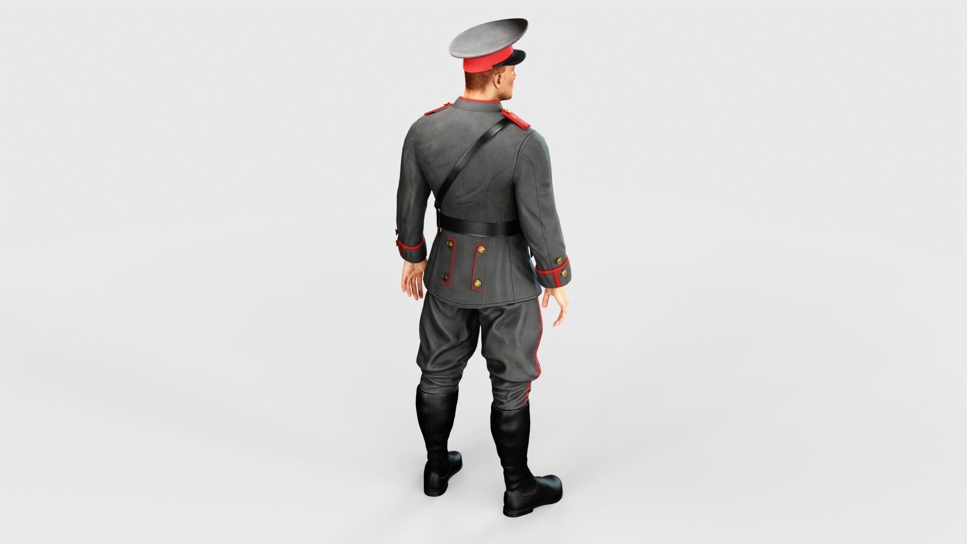 Soldier Low-poly 3D model_36