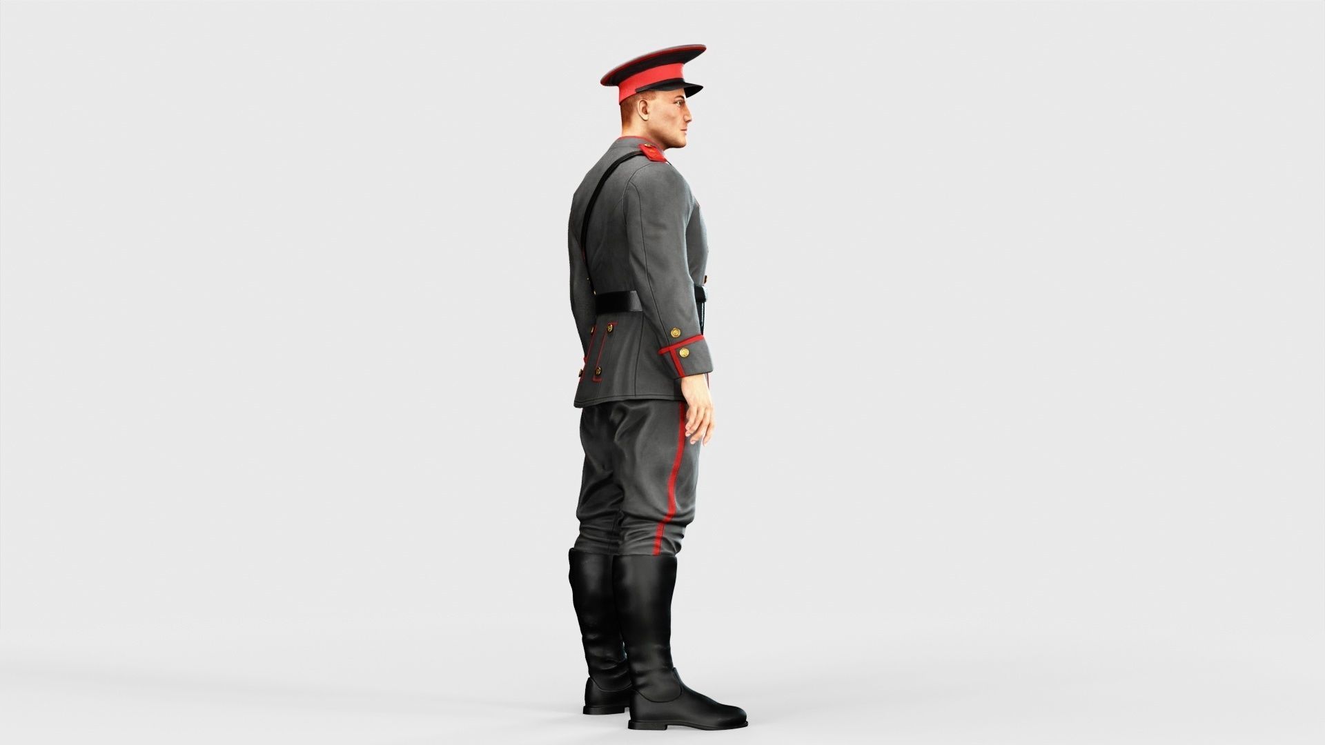Soldier Low-poly 3D model_15