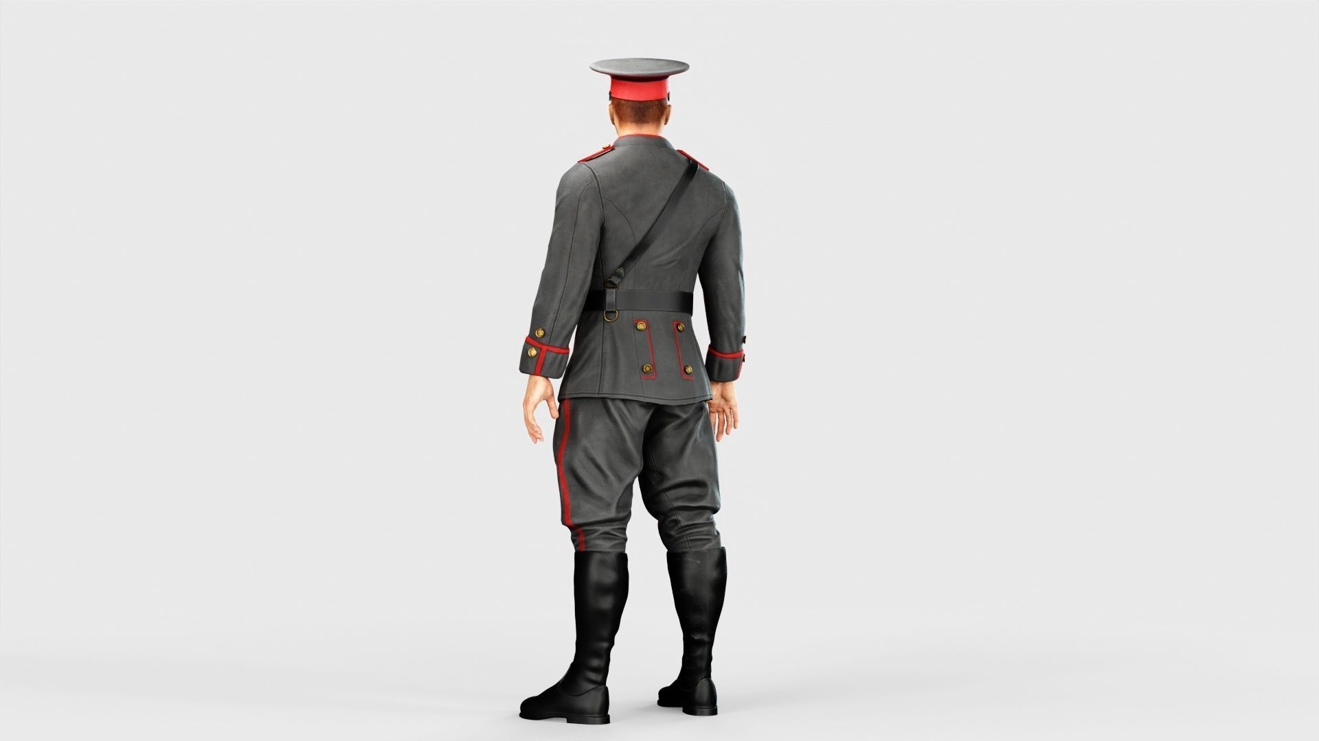 Soldier Low-poly 3D model_20