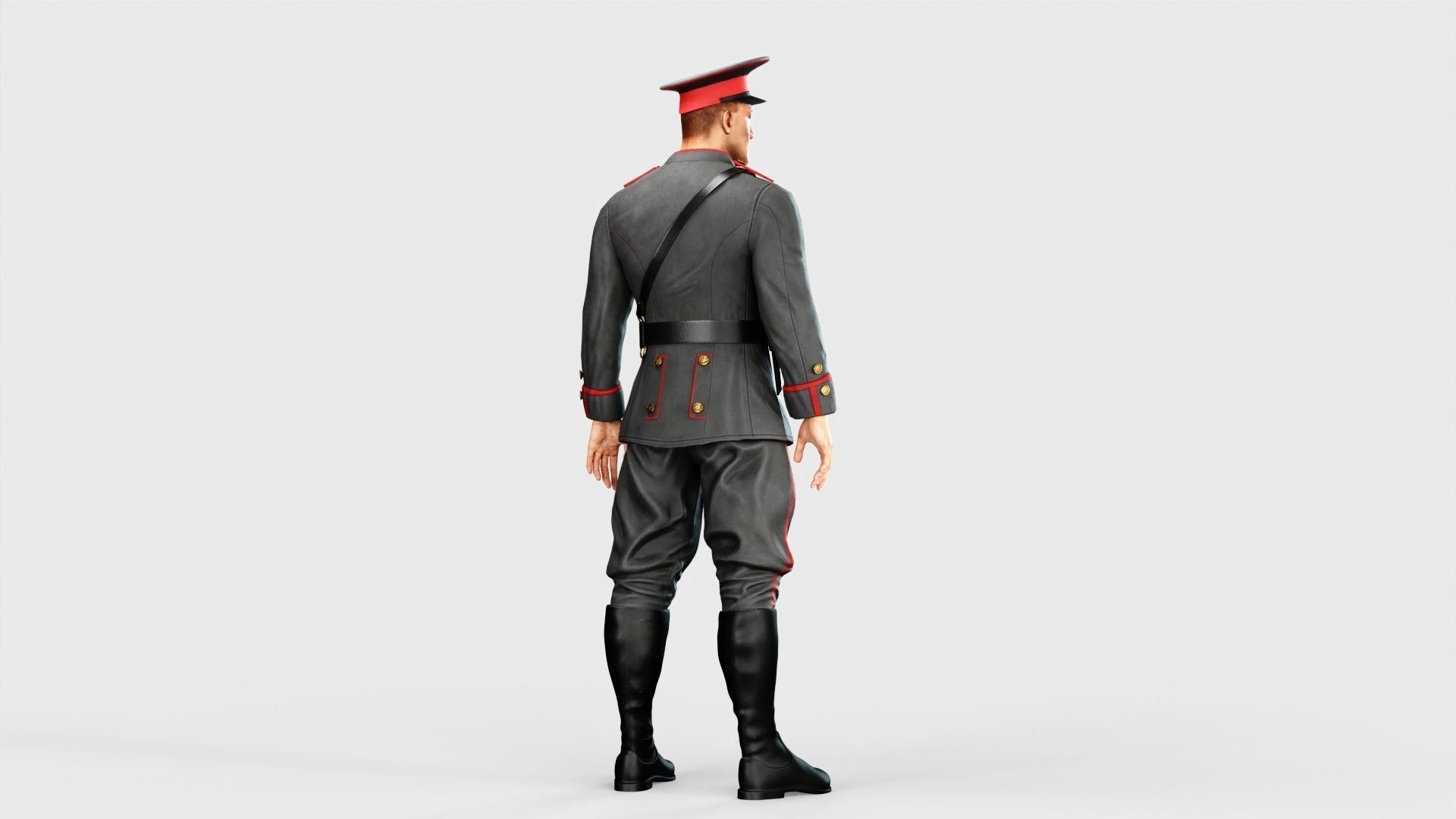 Soldier Low-poly 3D model_17