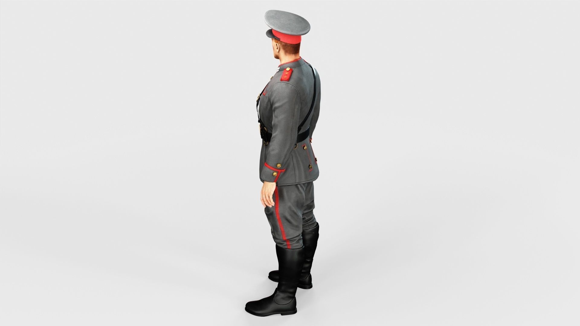Soldier Low-poly 3D model_41