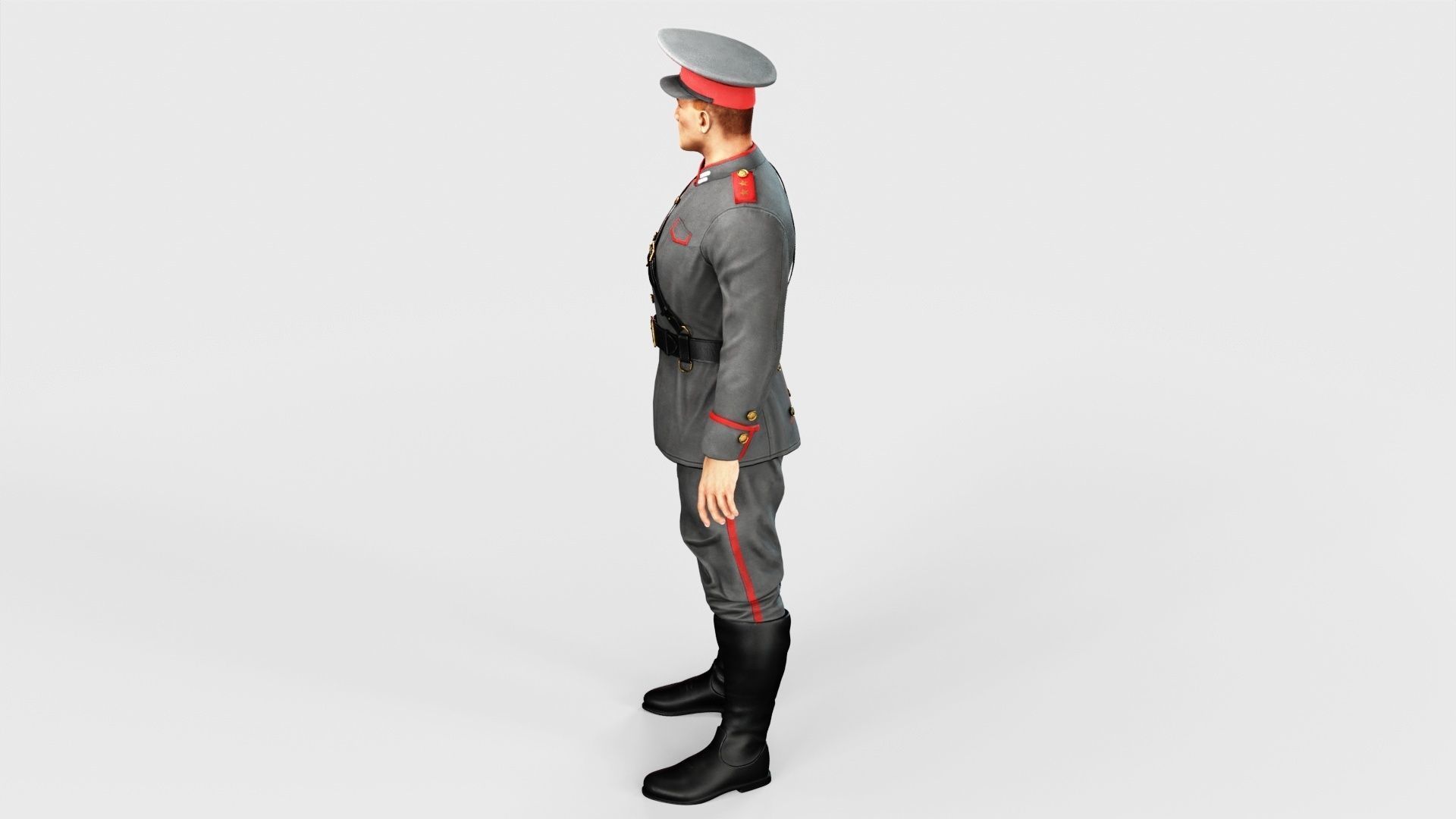 Soldier Low-poly 3D model_42