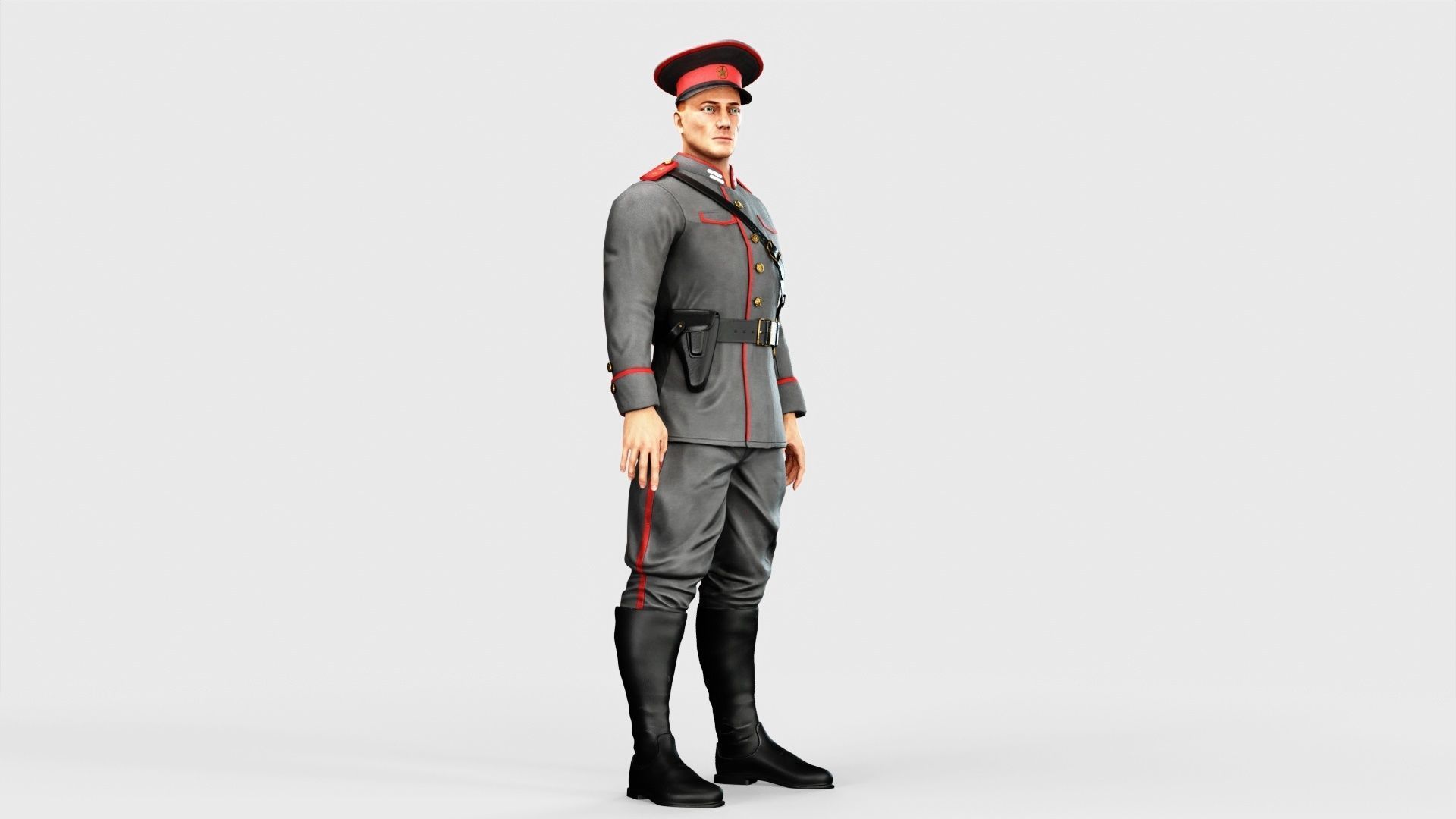 Soldier Low-poly 3D model_12
