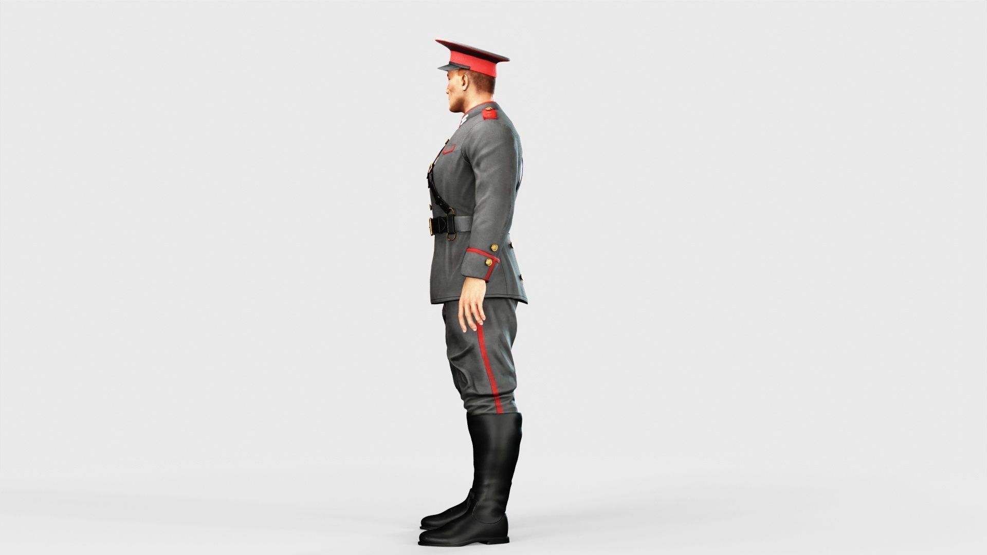 Soldier Low-poly 3D model_23