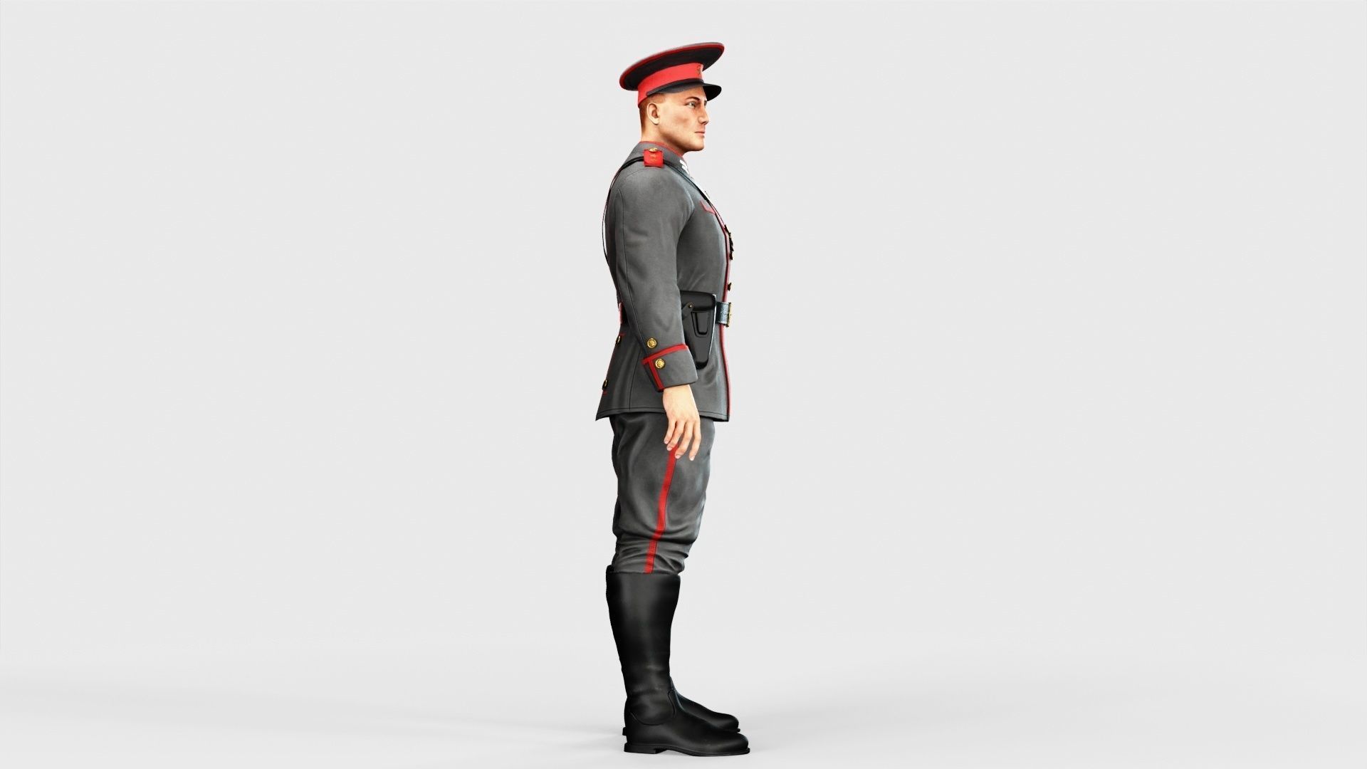 Soldier Low-poly 3D model_14