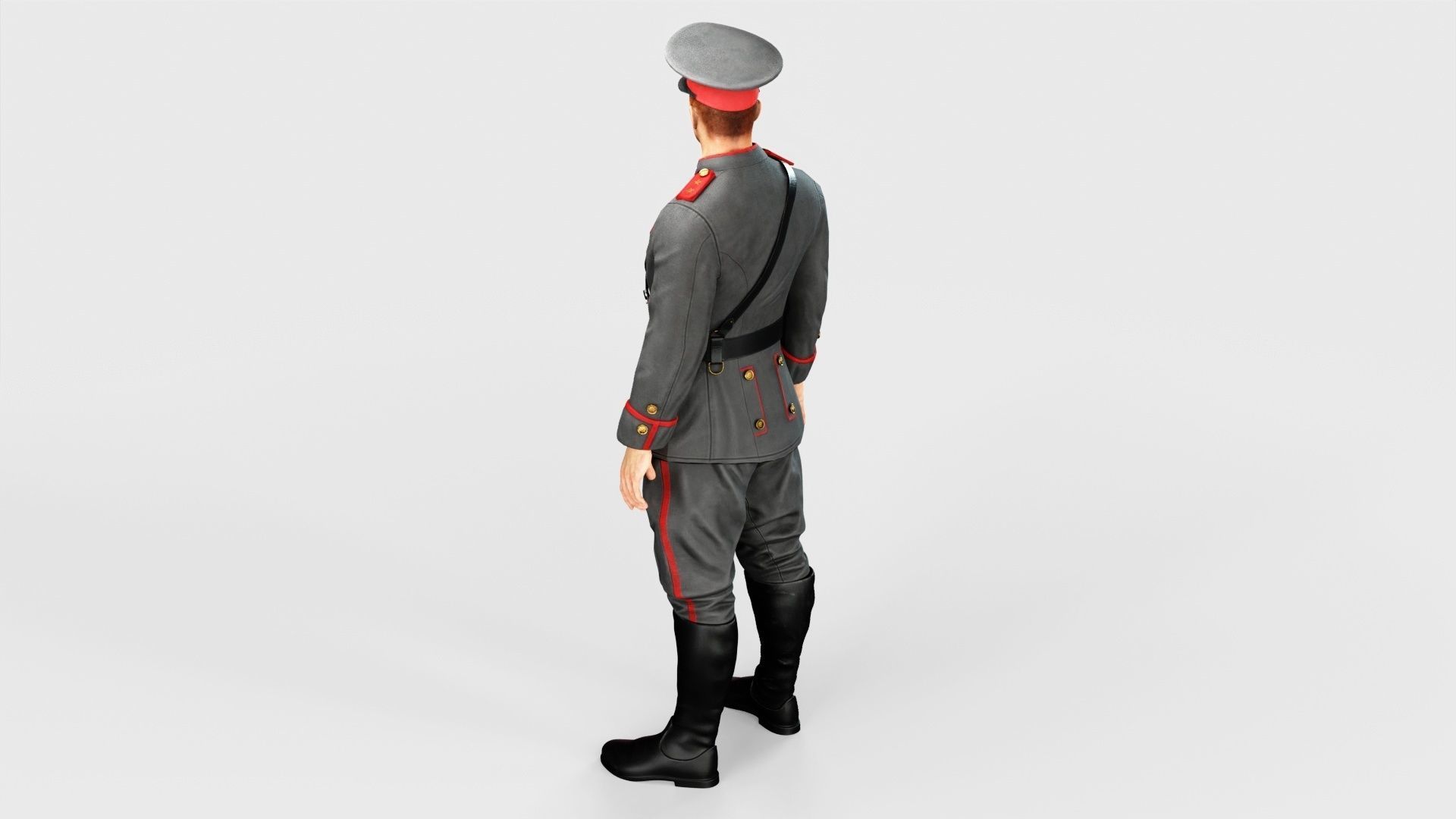 Soldier Low-poly 3D model_40