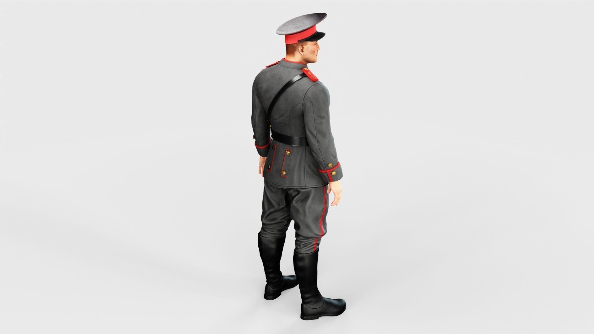Soldier Low-poly 3D model_35
