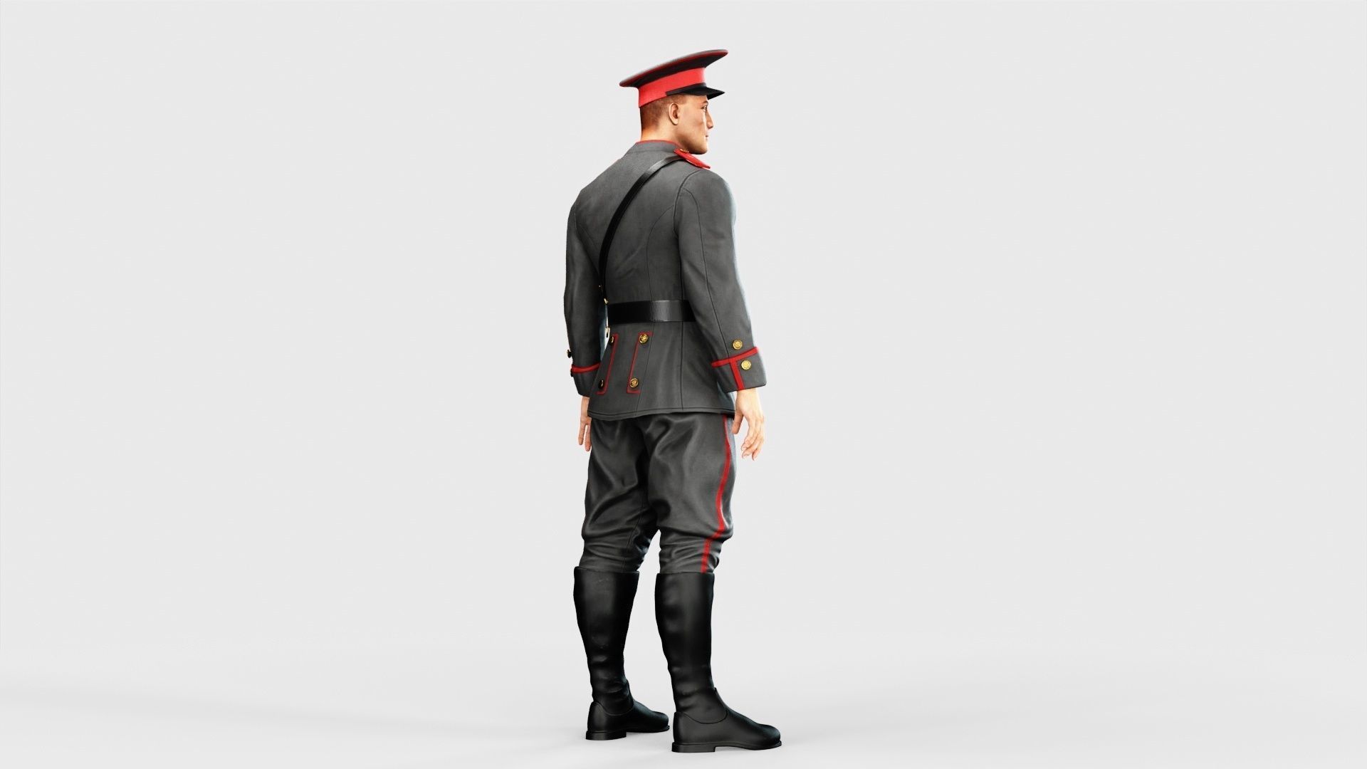 Soldier Low-poly 3D model_16