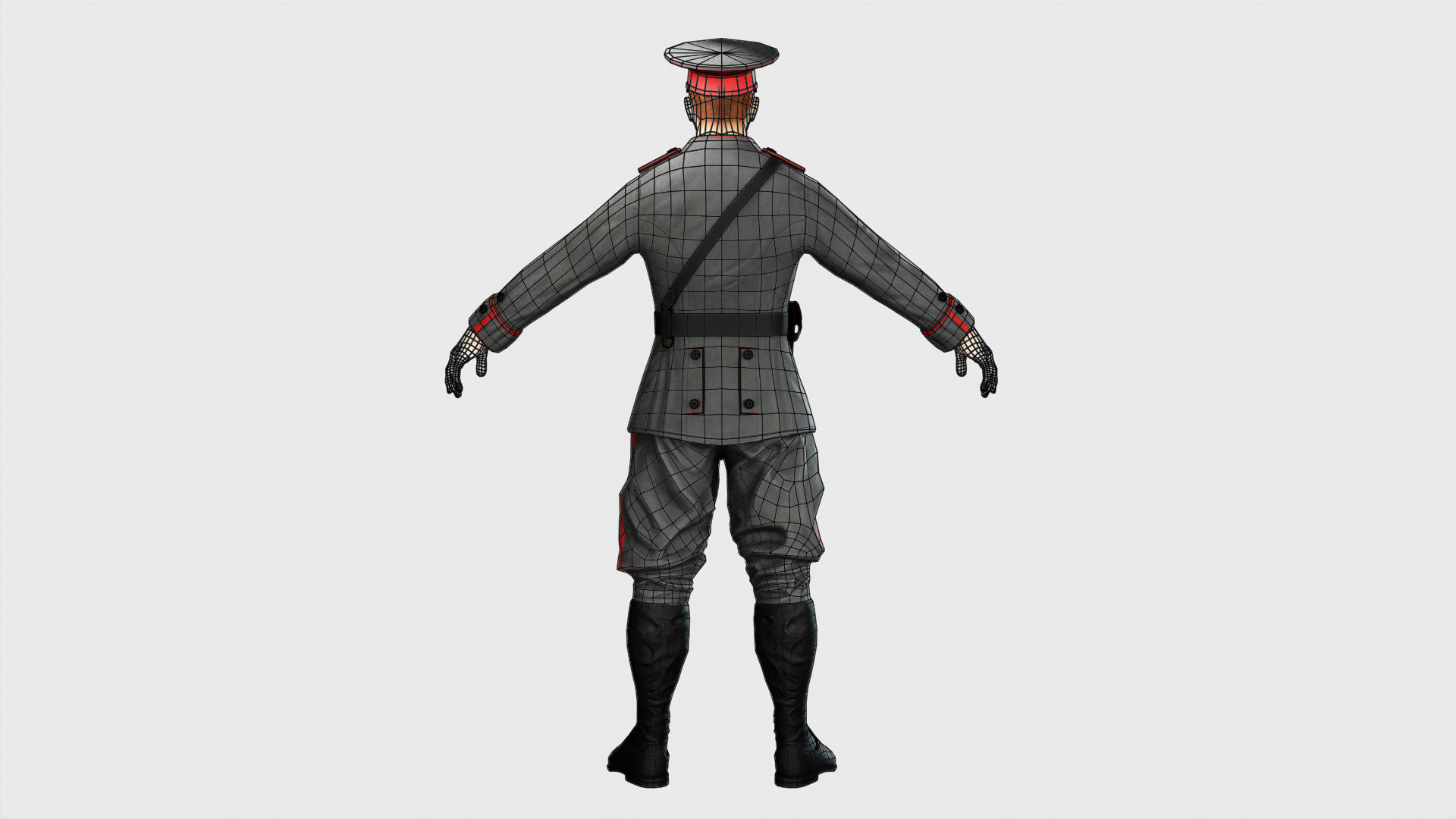 Soldier Low-poly 3D model_55
