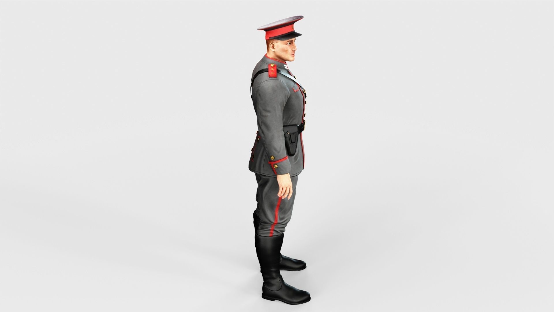 Soldier Low-poly 3D model_33