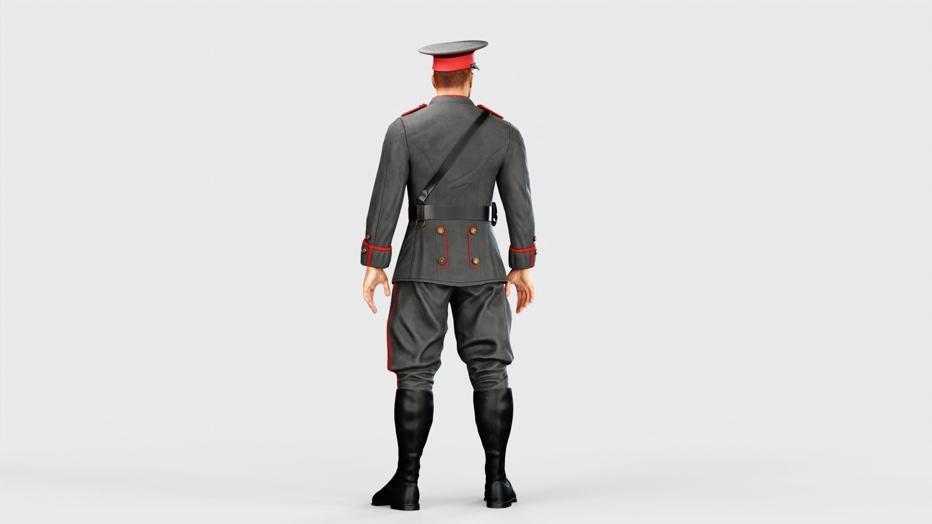 Soldier Low-poly 3D model_19