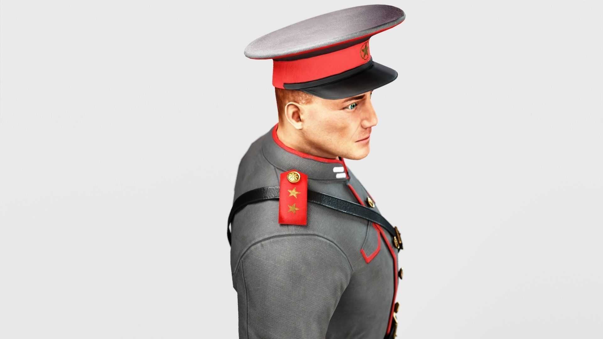 Soldier Low-poly 3D model_49