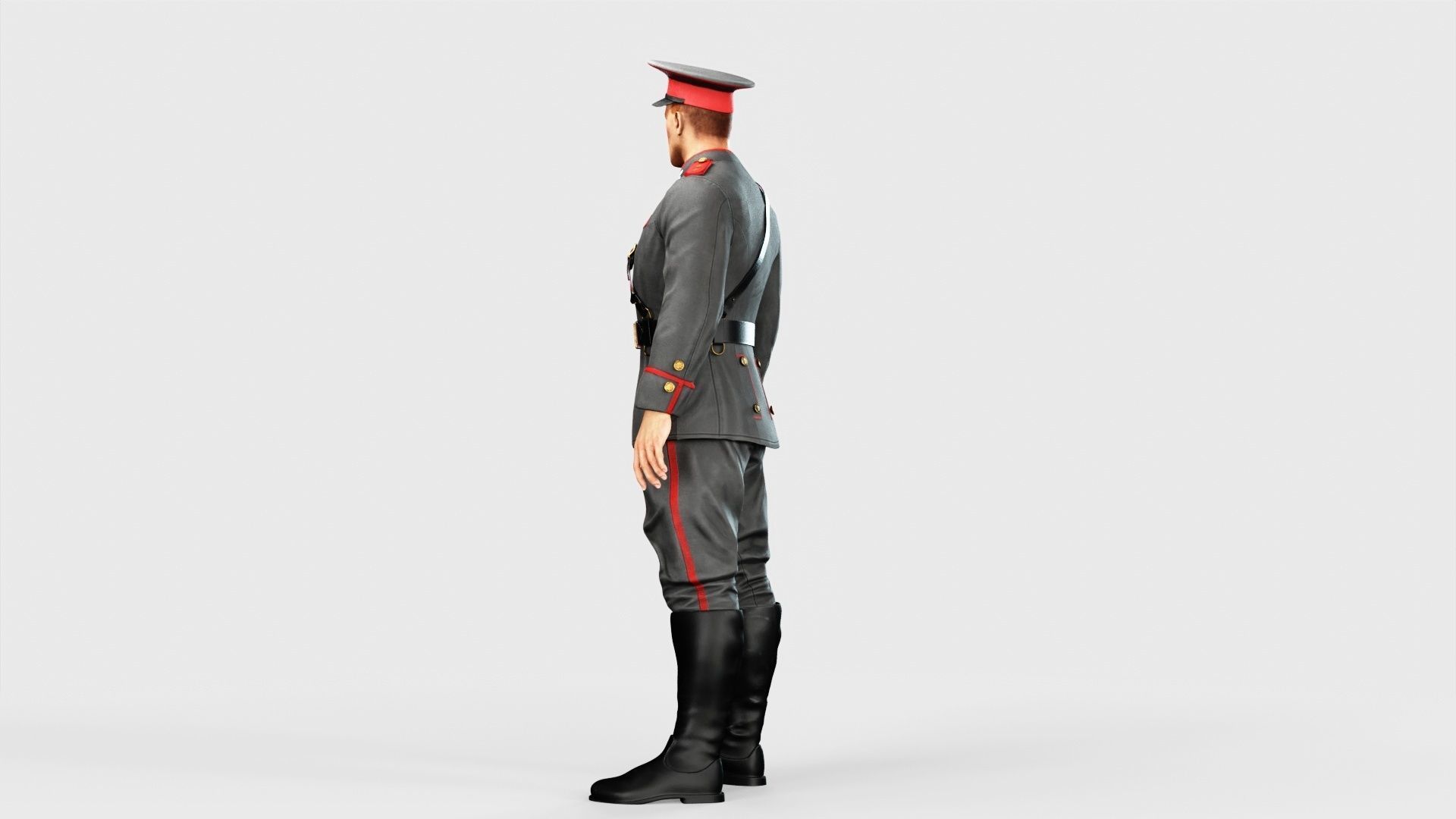 Soldier Low-poly 3D model_22