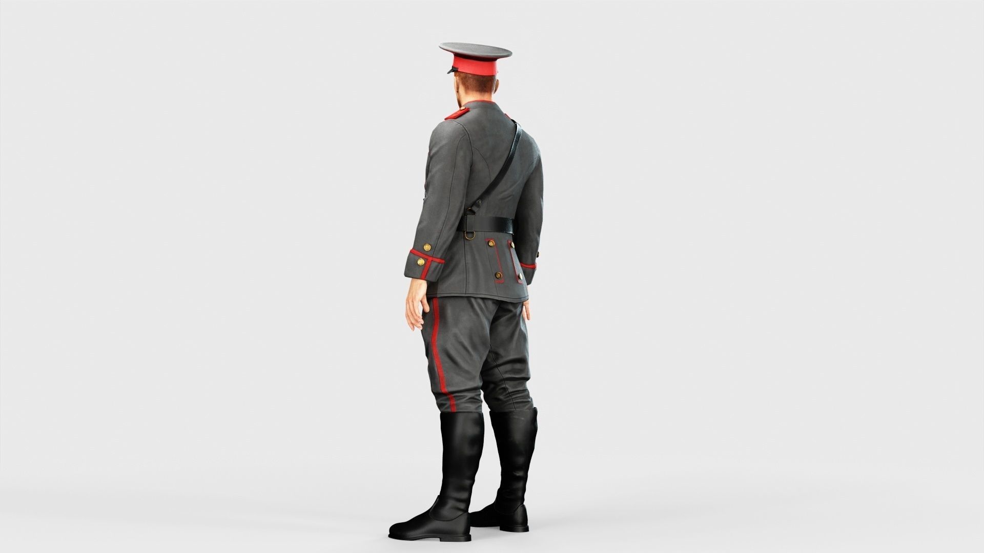Soldier Low-poly 3D model_21