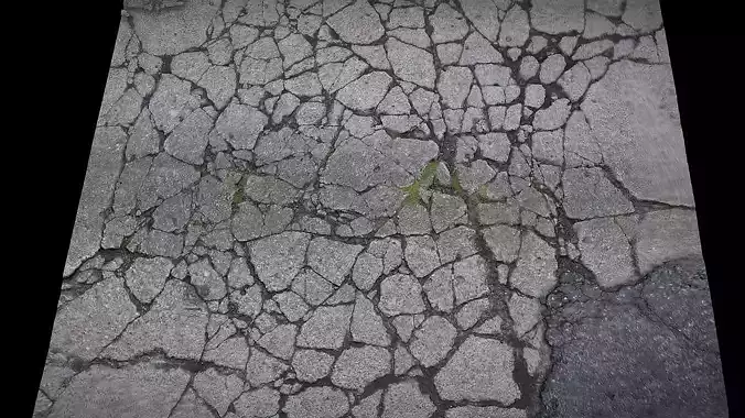 road debris concrete cracked part3 photogrammetry