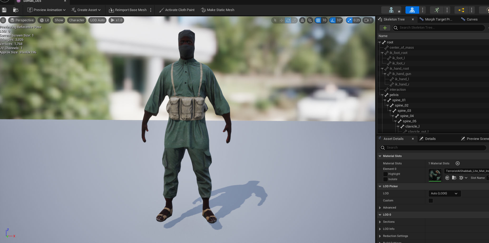 Terrorist Somali-Al-Shabbab-LITE Low-poly 3D model_4