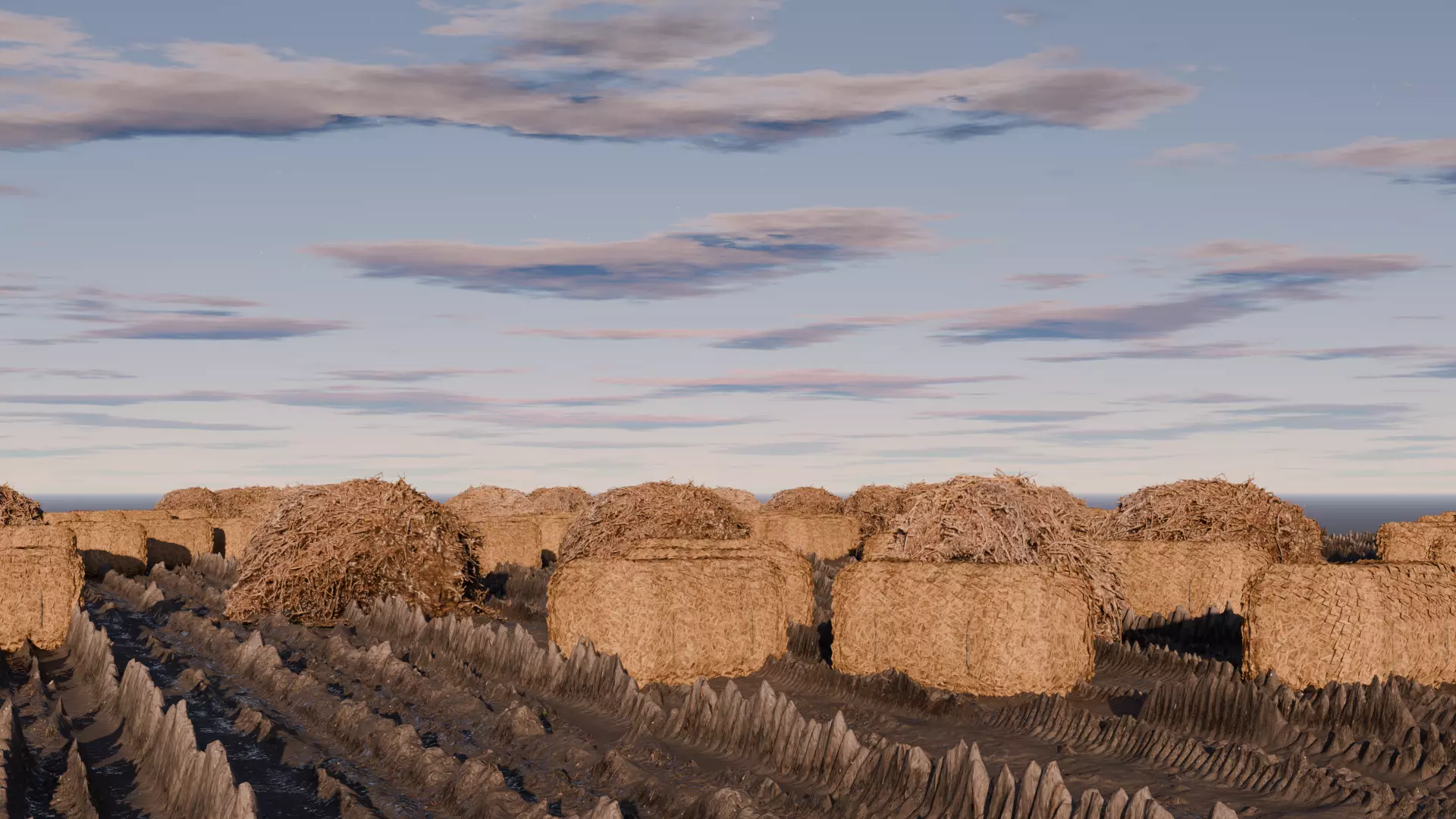 Hay Field Free 3D model