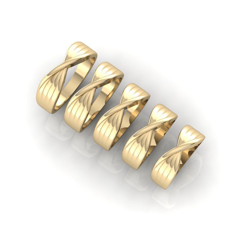 Ribbon Cross Ring 3dm stl 3d print model 3D print model_3