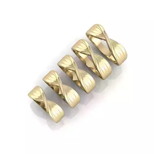 Ribbon Cross Ring 3dm stl 3d print model