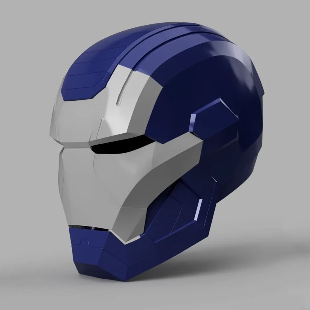 Iron Patriot War Machine Mk1 Helmet 3D Model Ready to Print 3D print model_1